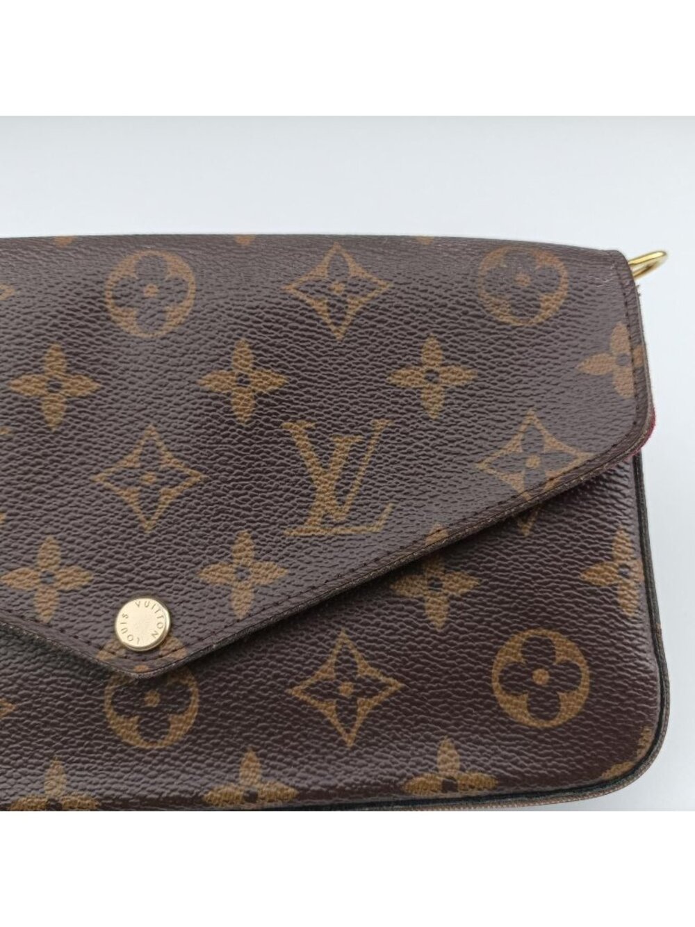 ★SOLD★ Louis Vuitton Pochette Felicity Monogram Brown Canvas Pouch - Picture 12 of 15
